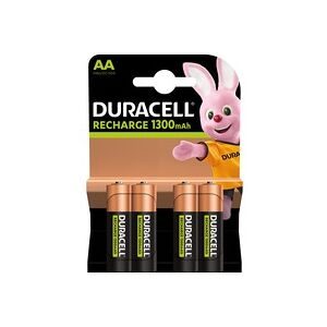 DURACELL, Duracell Duracell Rechargeable - Batterie 4 x AA-Typ - NiMH - (wiederaufladbar) Mignon (AA)-Akku NiMH 1300 mAh 1.2 V 1