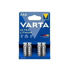 VARTA, VARTA Lithium 6103301404 AAA/LR03, 4 St&uuml;ck