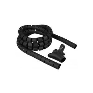 DeLock, Delock Spiralschlauch Polyethylen Schwarz (Ø x L) 30 mm x 2.5 m 1 St. 18838