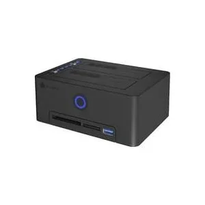 ICY BOX, ICY BOX IB-1233CL-CR USB-B SATA 1 Port Klonstation 2.5 Zoll, 3.5 Zoll mit Clone-Funktion, mit Display, mit Kartenleser