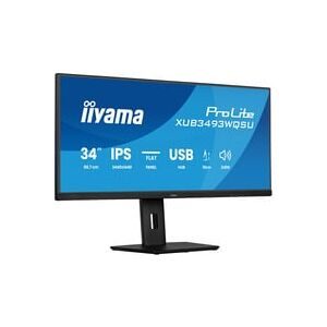 Iiyama, Iiyama XUB3493WQSU-B6 LCD-Monitor EEK F (A - G) 86.4 cm (34 Zoll) 3440 x 1440 Pixel 21:9 1 ms HDMI®, DisplayPort,