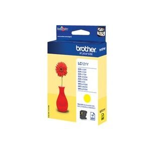 Brother, BROTHER Tintenpatrone yellow LC-121Y DCP-J132 300 Seiten