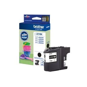 Brother, BROTHER Tintenpatrone schwarz LC-221BK MFC-J480/680/880 260 Seiten