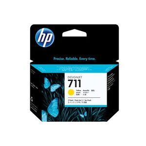 HP, HP Tintenpatrone 711 yellow CZ136A DesignJet T120/520 3x29ml