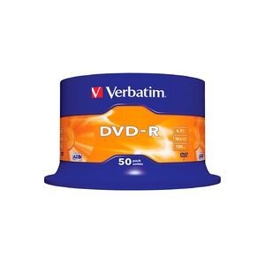 Verbatim, Verbatim DVD-R 43548 Spindle 16x 4.7 GB 50 Stück