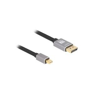 DeLock, Delock DisplayPort / Mini-DisplayPort Anschlusskabel Mini DisplayPort Stecker, DisplayPort Stecker 3 m Grau 81093 8K