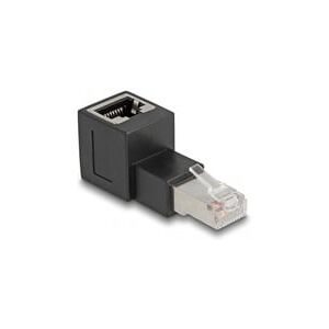 DeLock, Delock RJ45 Netzwerk Adapter CAT 6a [1x RJ45-Stecker - 1x RJ45-Buchse] 0 mm Schwarz
