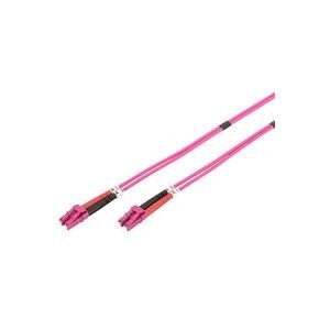 Digitus, Digitus DK-2533-10-4 Glasfaser LWL Anschlusskabel 10.00 m Violett [1x LC-Stecker - 1x LC-Stecker] 50/125 µ Multimode