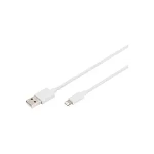 Digitus, Digitus Handy, iPad/iPhone/iPod, Computer, Notebook Ladekabel [1x USB-A - 1x Lightning] 2 m USB-A, Apple Lightning