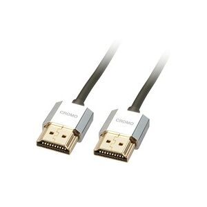 LINDY, LINDY HDMI Anschlusskabel HDMI-A Stecker, HDMI-A Stecker 1.00 m Grau 41671 4K UHD, OFC-Leiter, Rund, doppelt geschirmt,
