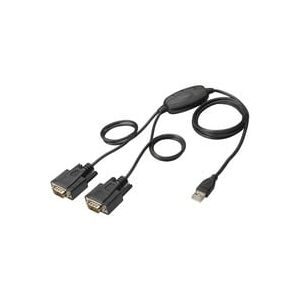 Digitus, Digitus USB 1.1, Seriell Adapter [1x USB 2.0 Stecker A - 2x D-SUB-Stecker 9pol.] DIGITUS - USB 2.0 zu 2x RS232-Kabel