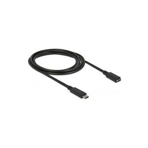 DeLock, Delock USB-Kabel USB 3.2 Gen1 USB-C® Stecker, USB-C® Buchse 2.00 m Schwarz 85542