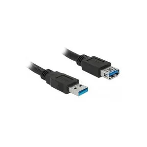 DeLock, Delock USB-Kabel USB 3.2 Gen1 USB-A Stecker, USB-A Buchse 5.00 m Schwarz vergoldete Steckkontakte 85058