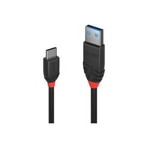 LINDY, LINDY USB-Kabel USB 3.2 Gen1 USB-C® Stecker, USB-A Stecker 1.00 m Schwarz 36916