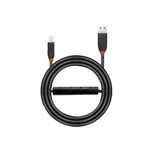LINDY, LINDY USB-Kabel USB 3.2 Gen1 USB-A Stecker, USB-B Stecker 10.00 m Schwarz Aktiv mit Signalverstärkung 43227