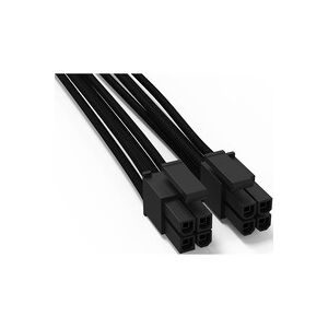 BeQuiet, BeQuiet Computer, Strom Kabel [1x ATX-Stecker 8pol. (4+4) - 1x ATX-Stecker 8pol. (4+4)] 0.45 m Schwarz