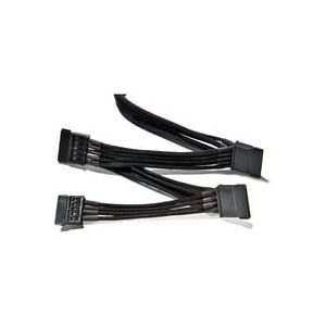 BeQuiet, BeQuiet Strom Anschlusskabel [4x SATA-Strom-Stecker 15pol. - 1x bequiet! Stromanschluss modular] 0.90 m Schwarz