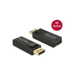 DeLock, Delock 65573 DisplayPort / HDMI Adapter [1x DisplayPort Stecker - 1x HDMI-Buchse] Schwarz 0 mm