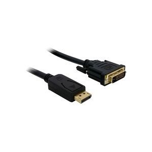 DeLock, DeLock - Kabel DisplayPort 1.1 Stecker - DVI 24+1 Stecker Passiv 2 m, Schwarz, One Size