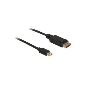 DeLock, Delock DisplayPort / Mini-DisplayPort Anschlusskabel Mini DisplayPort Stecker, DisplayPort Stecker 2 m Schwarz 82438 4K