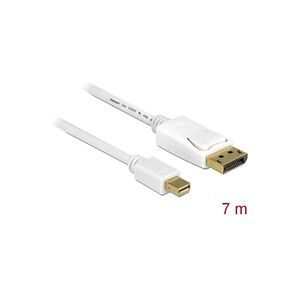 DeLock, Delock Mini-DisplayPort / DisplayPort Adapterkabel Mini DisplayPort Stecker, DisplayPort Stecker 7.00 m Weiß 83485