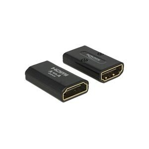 DeLock, Delock 65659 HDMI Adapter [1x HDMI-Buchse - 1x HDMI-Buchse] Schwarz 0 mm
