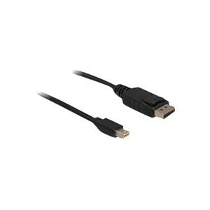 DeLock, Delock Mini-DisplayPort / DisplayPort Adapterkabel Mini DisplayPort Stecker, DisplayPort Stecker 5.00 m Schwarz 83479