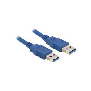 DeLock, Delock USB-Kabel USB 3.2 Gen1 USB-A Stecker, USB-A Stecker 1.00 m Blau vergoldete Steckkontakte 82534