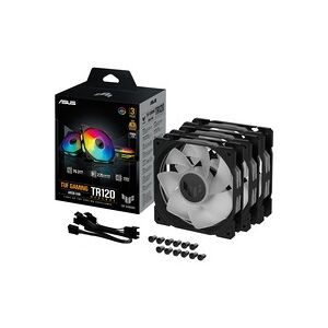 ASUS, Asus TUF GAMING TR120 FAN ARGB RE PC-Gehäuse-Lüfter Schwarz (B x H x T) 120 x 120 x 28 mm inkl. LED-Beleuchtung