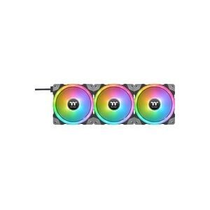 Thermaltake, Thermaltake CL-F143-PL12SW-A PC-Gehäuse-Lüfter Schwarz, Transparent, RGB (B x H x T) 120 x 120 x 25 mm inkl.