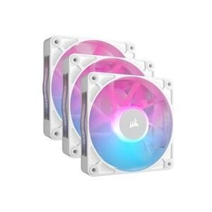 Corsair, Corsair iCUE LINK RX120 RGB PC-Gehäuse-Lüfter Weiß (B x H x T) 120 x 120 x 25 mm inkl. LED-Beleuchtung