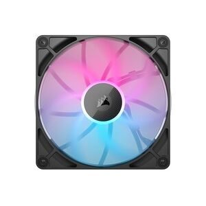 Corsair, Corsair iCUE LINK RX140 RGB PC-Gehäuse-Lüfter Schwarz (B x H x T) 140 x 140 x 25 mm inkl. LED-Beleuchtung