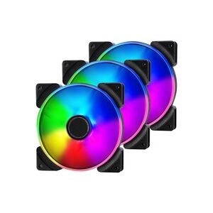 Fractal Design, Fractal Design Prisma AL-14 - Gehäuselüfter - 140 mm - Schwarz, Weiß, halb transparent (Packung mit 3)