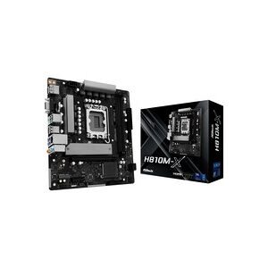 ASRock, ASRock H810M-X Mainboard Sockel (PC) Intel® LGA 1851 Formfaktor (Details) Micro-ATX Mainboard-Chipsatz Intel® H810
