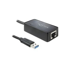 DeLock, Delock USB 2.0 Adapter [1x USB-A Stecker - 1x Gigabit-LAN (1/2.5/5 Gbit/s)] 62121