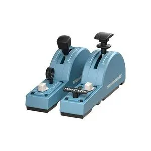 THRUSTMASTER, THRUSTMASTER - TCA Quadrant Add-On Airbus Edition Flugsimulator-Brems- und Landeklappen, Blau