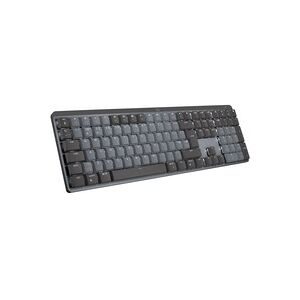 Logitech, Logitech MX Mechanical (Tacticle Quiet) Bluetooth®, Funk Tastatur Deutsch, QWERTZ Graphit Abnehmbares Kabel, Beleuchtet,