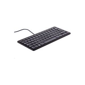 Raspberry Pi®, Raspberry Pi® RPI-KEYB (DE)-BLACK/GREY USB Tastatur Deutsch, QWERTZ Schwarz, Grau USB-Hub