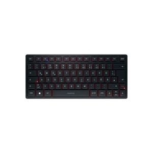 CHERRY, CHERRY KW 9200 MINI USB, Funk, Bluetooth® Tastatur Deutsch, QWERTZ Schwarz Abnehmbares Kabel