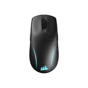 Corsair, CORSAIR M75 WIRELESS - Gaming-Maus, Kabellos (2,4 GHz SLIPSTREAM oder Bluetooth) / Kabelgebunden, Optisch mit Leuchtdioden, 26000 dpi, Schwarz