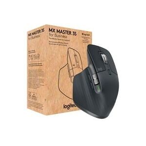 Logitech, Logitech MX Master 3S Business Maus, kabellos, 8000 dpi, für Rechtshänder, 10 m Reichweite, Quiet-Click, graphit