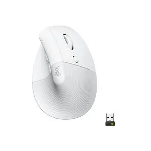 Logitech, Logitech ergonomische Maus "Maus Lift Off-white" kabellos