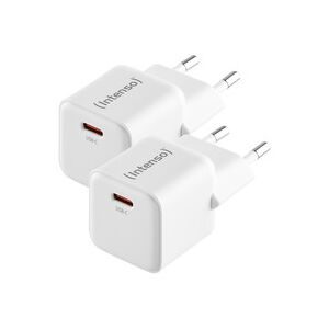 Intenso, INTENSO Power Charger 30W GaN white 7803032 1 x USB-C each Double Pack