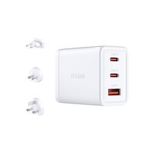 D-LINK, D-Link DCP-651 USB Ladegerät 65 W USB-A Buchse, USB-C® Buchse (Power Delivery) Quick Charge 4.0, USB PD 3.0 Weiß