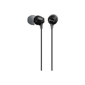 Sony, Sony MDR-EX15LP In Ear Kopfhörer kabelgebunden Stereo Schwarz