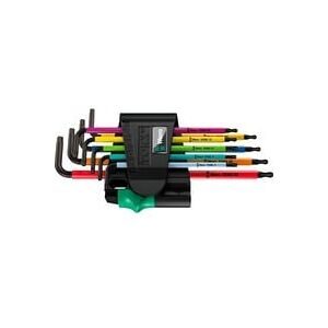 Wera, Wera 967 SPKL/9 Multicolour Innen-TORX, TORX BO Winkelschraubendreher-Set T 8, T 9, T 10, T 15, T 20, T 25, T 27, T 30,