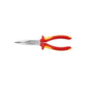 Knipex, Knipex 26 26 200 VDE Flachrundzange 45° gebogen Vanadium Elektrostahl 200 mm