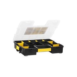Stanley®, Universal STANLEY SortMaster Junior Sortimentskasten (B x H x T) 292 x 67 x 375 mm Anzahl Fächer: 14 Inhalt 1 St.