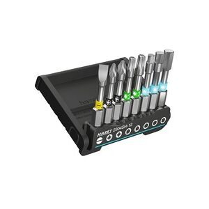 Hazet, Hazet 2304SH-12 Bit-Set 8teilig Schlitz, Innen-Sechskant, Kreuzschlitz Phillips, Kreuzschlitz Pozidriv, Innen T-Profil