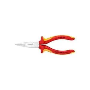 Knipex, Knipex 25 06 160 VDE Flachrundzange Gerade Chrom-Vanadium Elektrostahl 160 mm